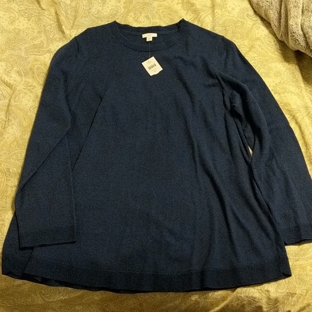 J Jill shirttail tunic sweater XL NWT